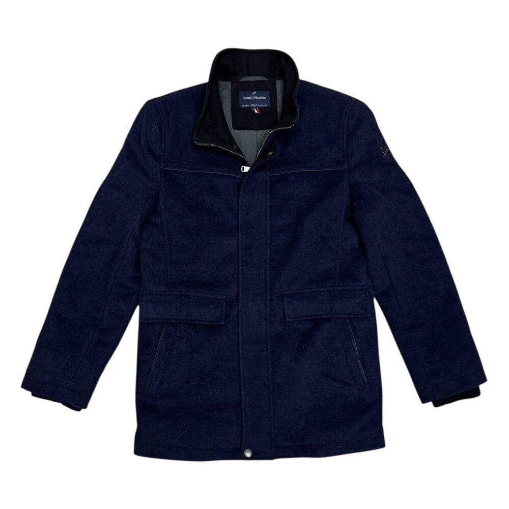 DANIEL HECHTER Luxury Designer WOOL Blend Insulated Winter Parka Coat Mens Small